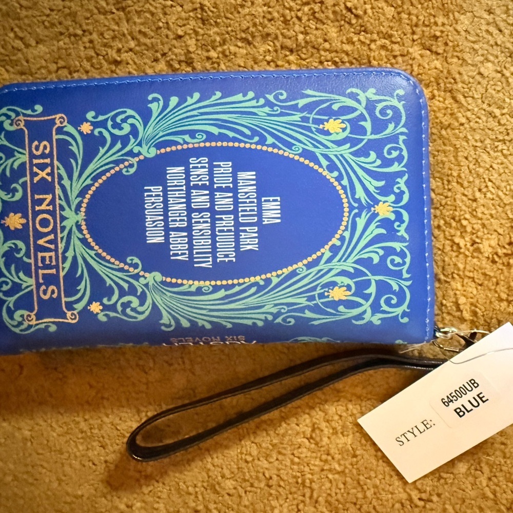 Source Unknown Blue Ornate Clutch Wristlet - Picture 2 of 3